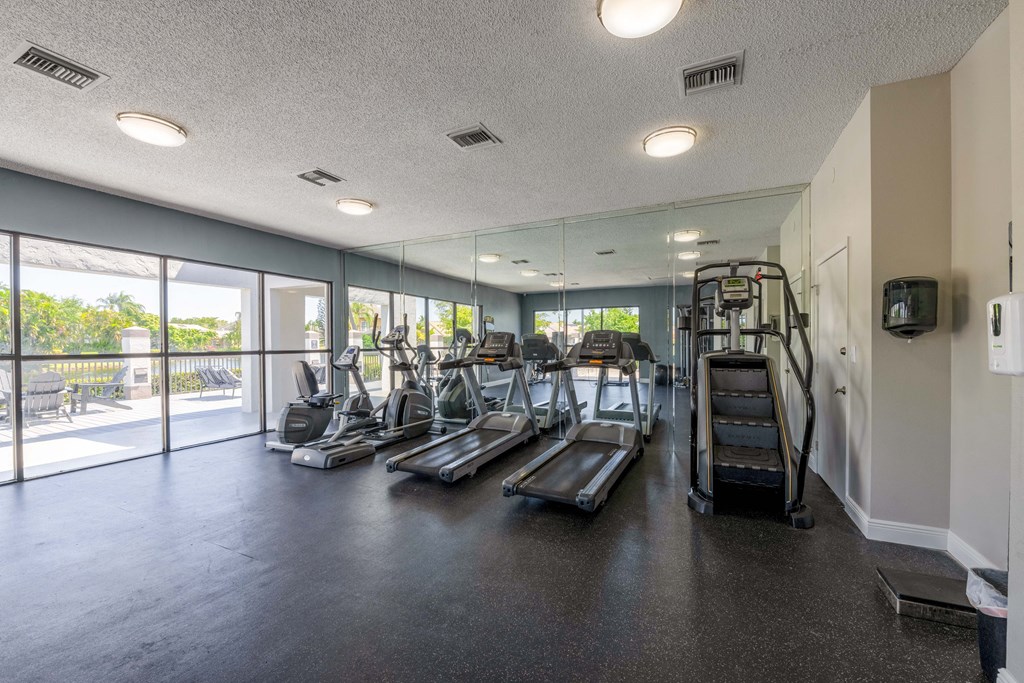Apartments In Coconut Creek for Rent – Waterview at Coconut Creek – fitness center with cardio equipment