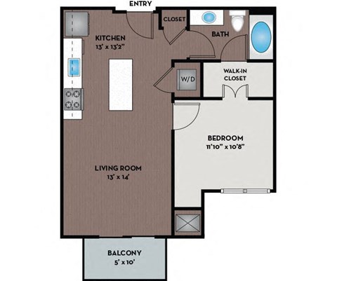 a floor plan of a home with a bedroom and a living room