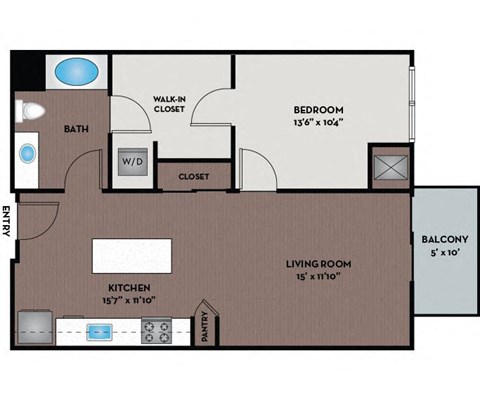a floor plan of a small house with a bedroom and a living room