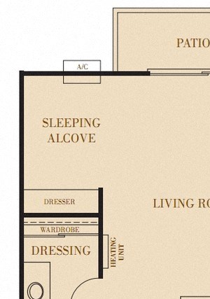 The Fieldstone, Studio, 1 ba