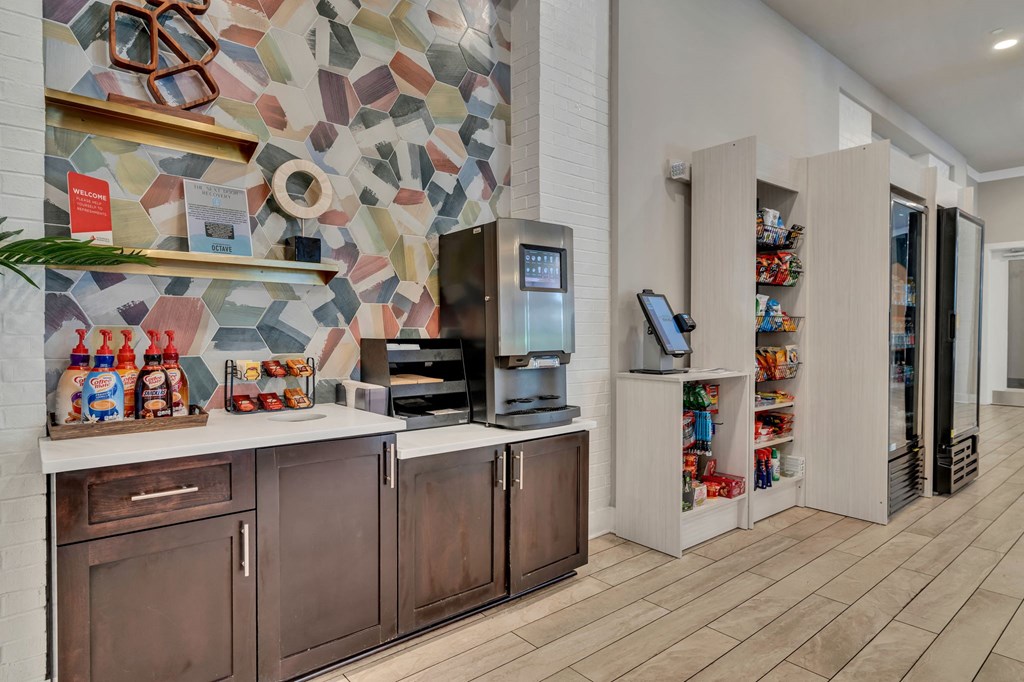 Apartments In Nashville for Rent - Octave Apartments - clubhouse complimentary coffee bar
