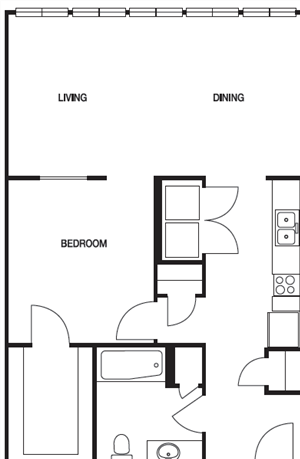 A07 1 Bed | 1 Bath A07 1 Bed | 1 Bath
