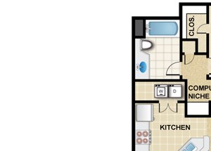 2 Bedroom 2 Bath - Mariposa