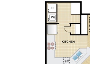 1 Bedroom 1 Bath - Monterey