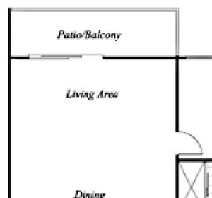 2 Bed 2 Bath, 1000-1020 square feet floor plan