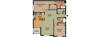 2 Beds 2 Baths - A