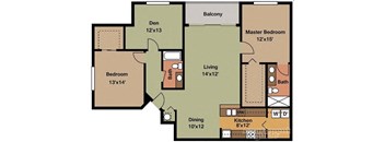 3 Beds 2 Baths + Den