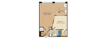 1 Bed 1 Bath