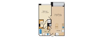 1 Bed 1 Bath Jr.
