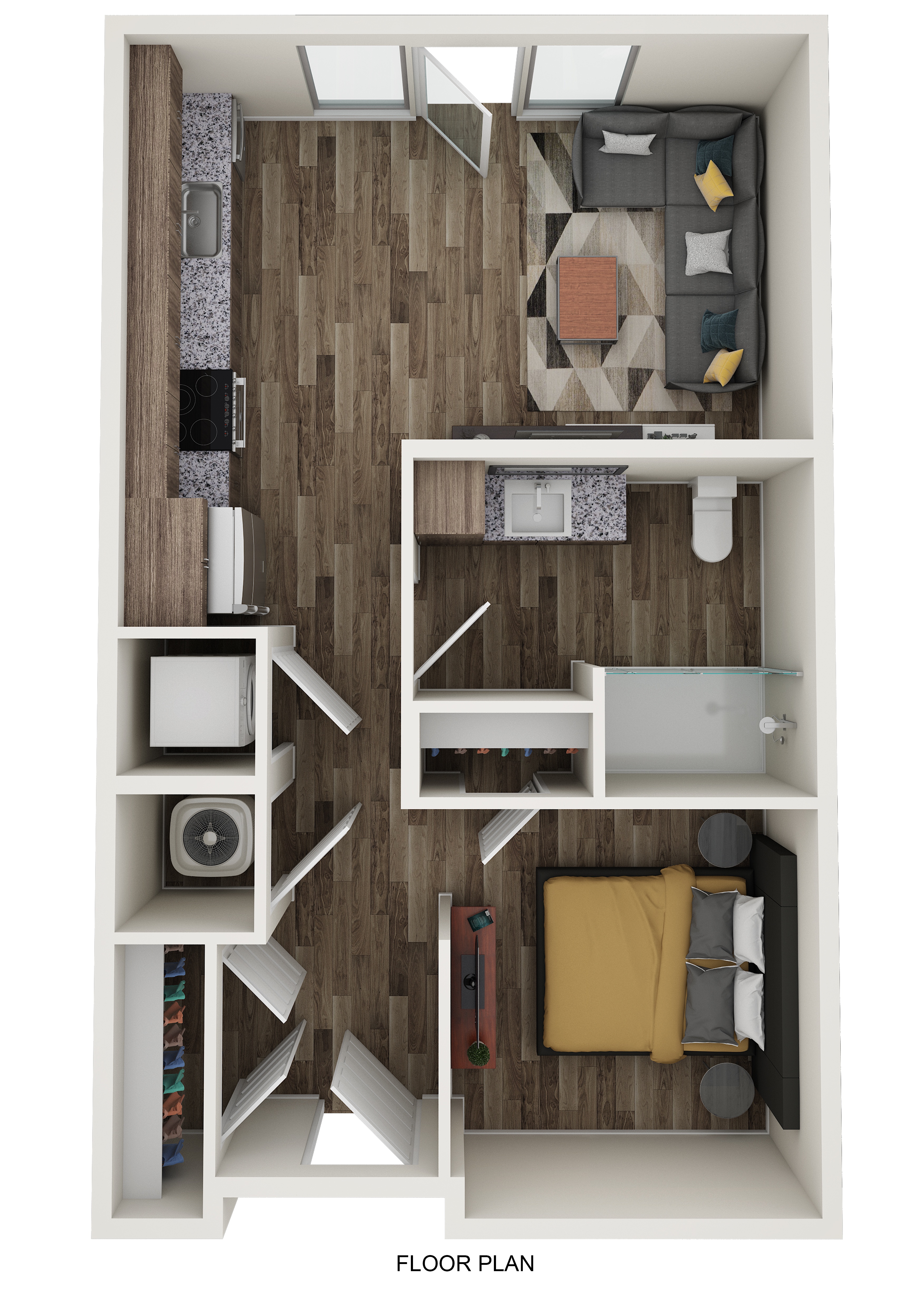 Clay 3D floor plan