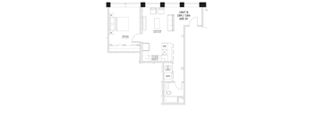the floor plan of unit b