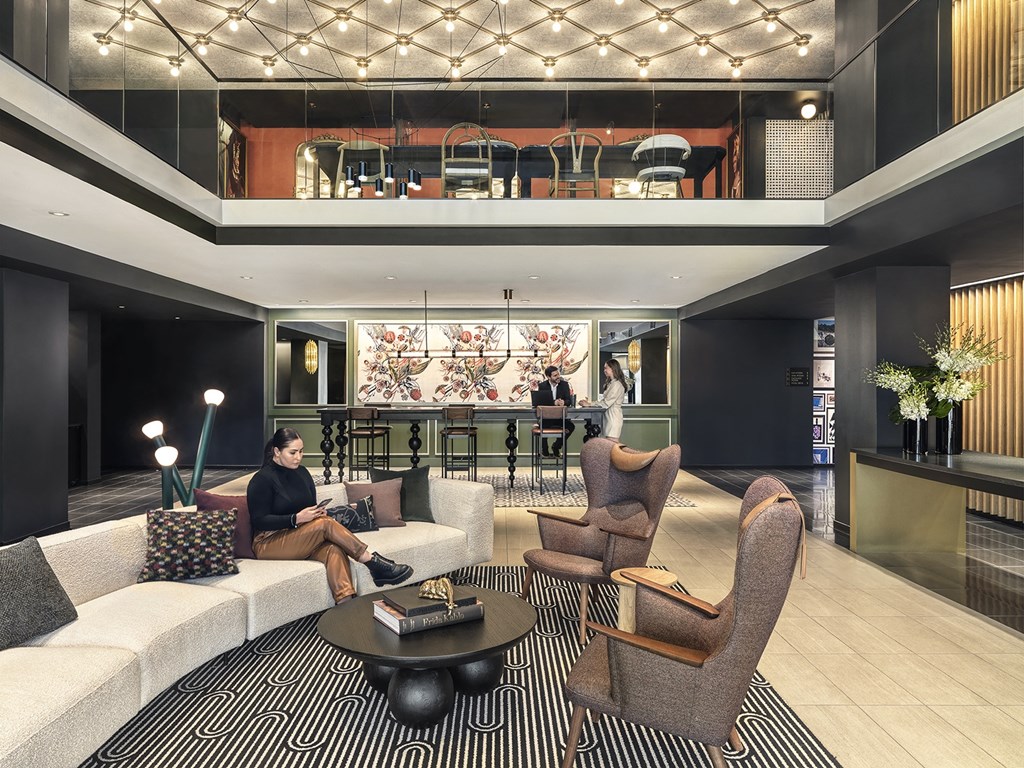 Overall Lobby with people