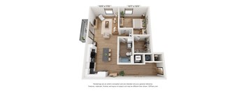 The Clover 1 Bedroom Bergamot