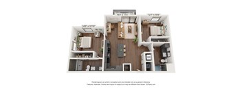 The Clover 2 Bedroom Caraway