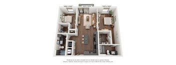 The Clover 2 Bedroom Poppy