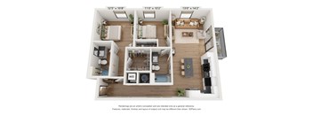 The Clover 2 Bedroom Rosemary
