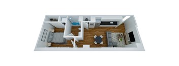 Walnut 1 Bed
