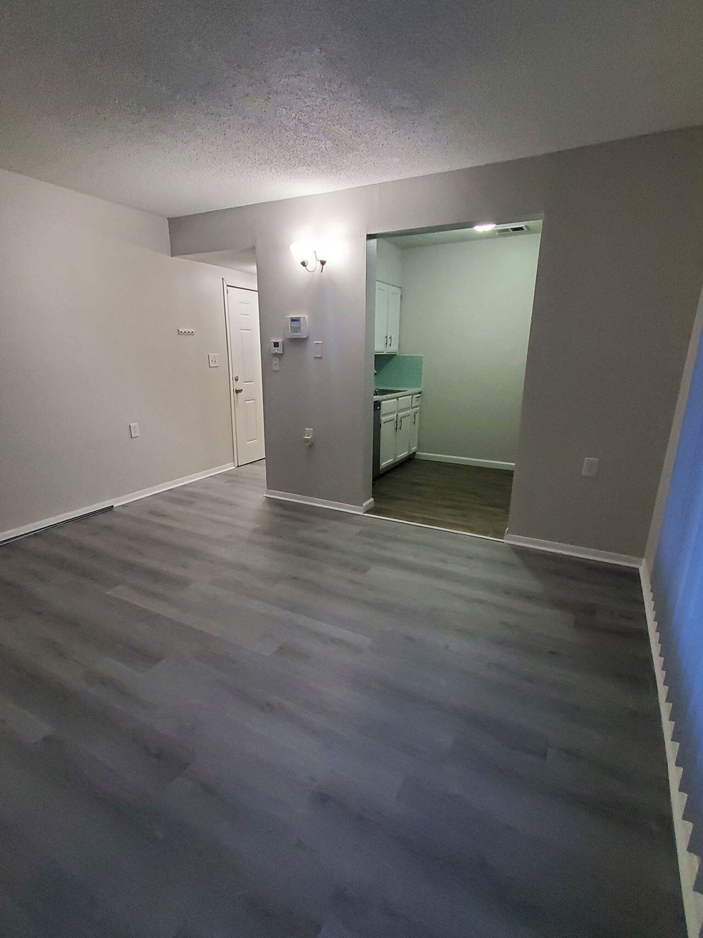a small bathroom with a sink and a mirror