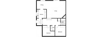 2 Bedroom Floor Plan