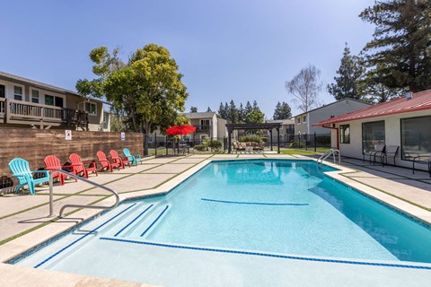 our apartments have a large pool for residents to enjoy
