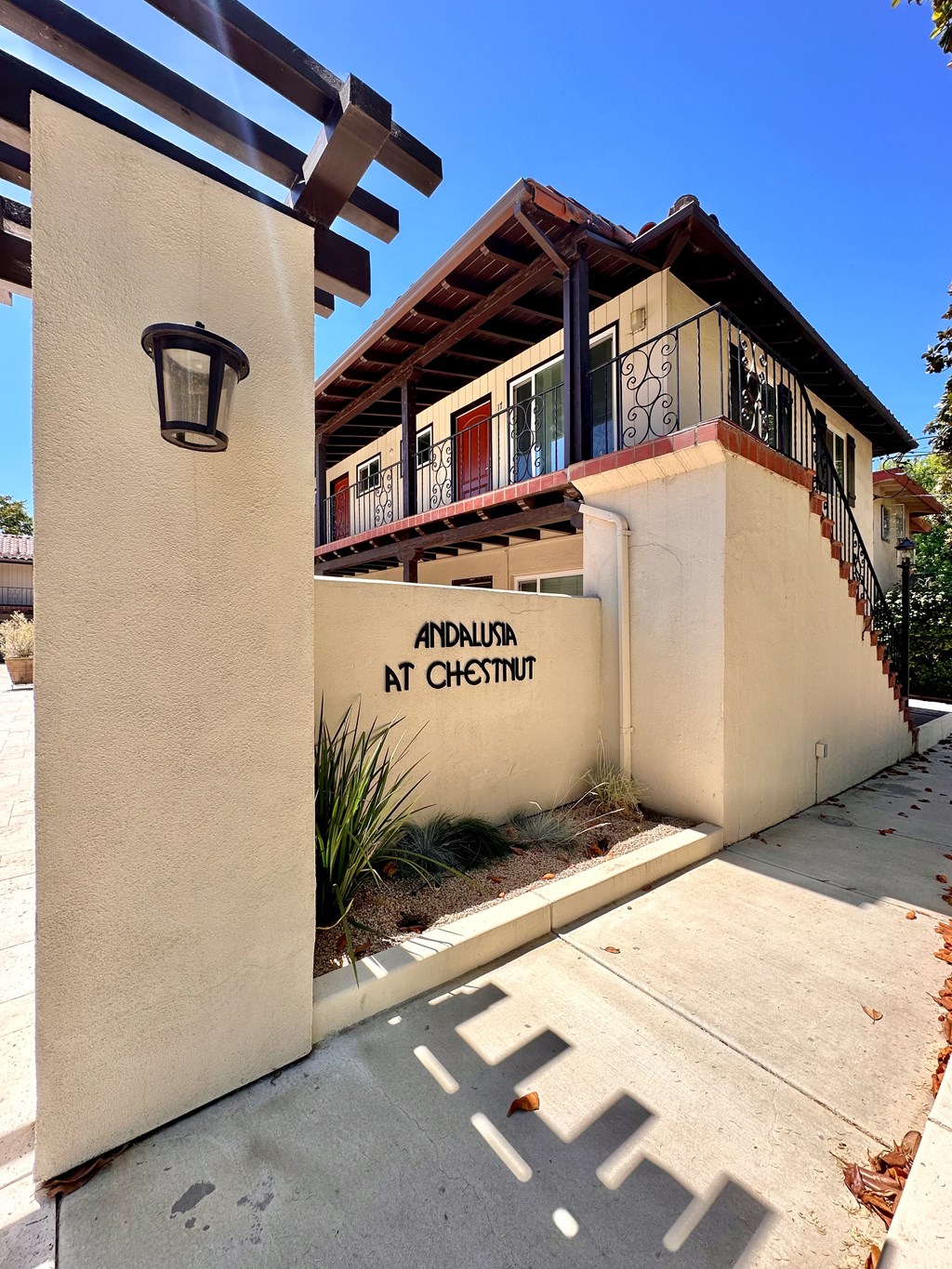 building with a sign