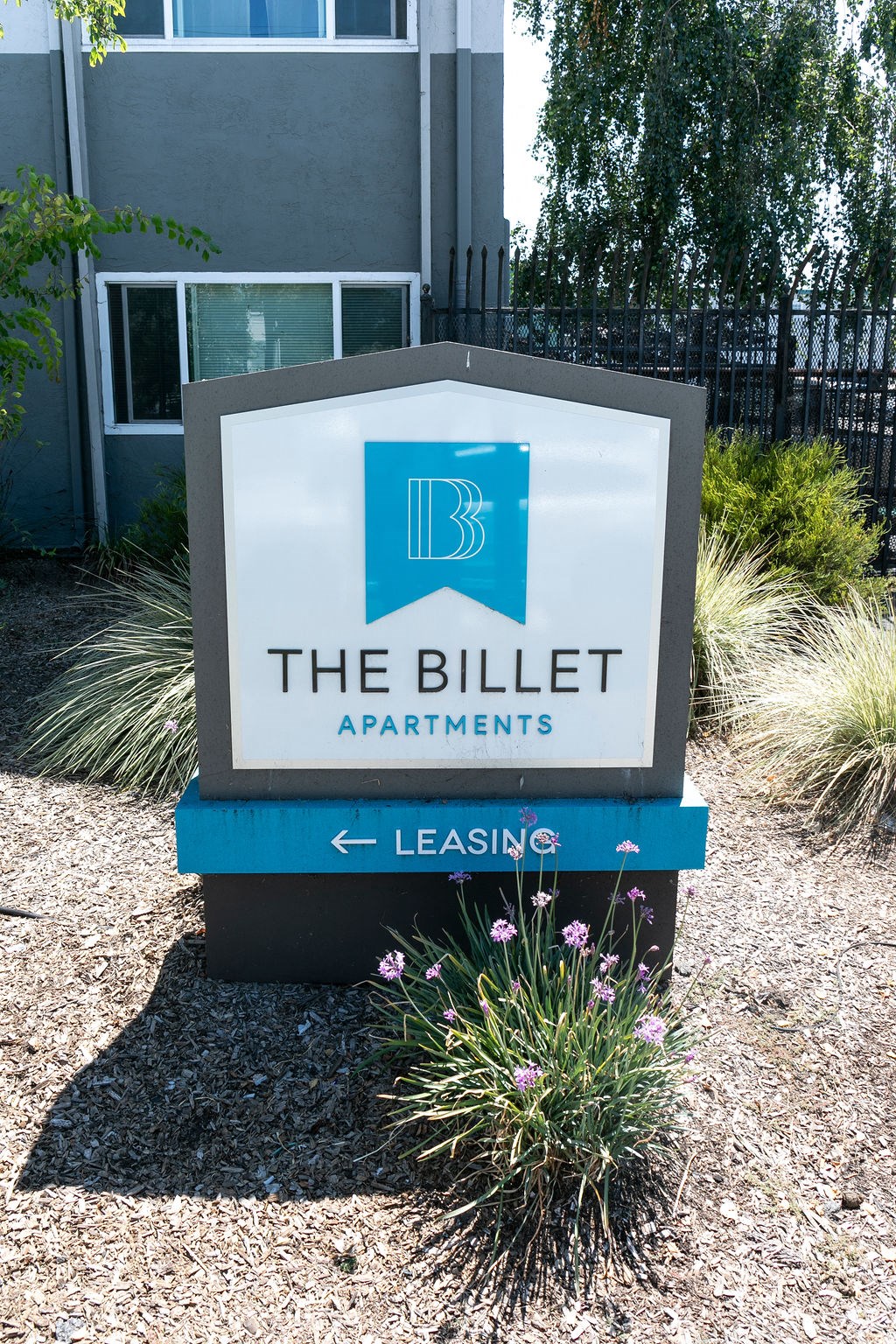 sign in front of a building