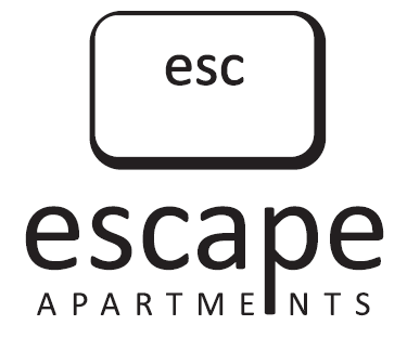 the logo for espace apartments with a box and the word espace apts