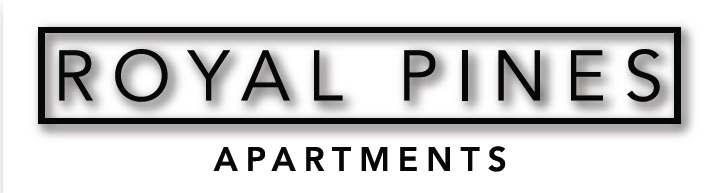 the logo of the royal pines apartments logo