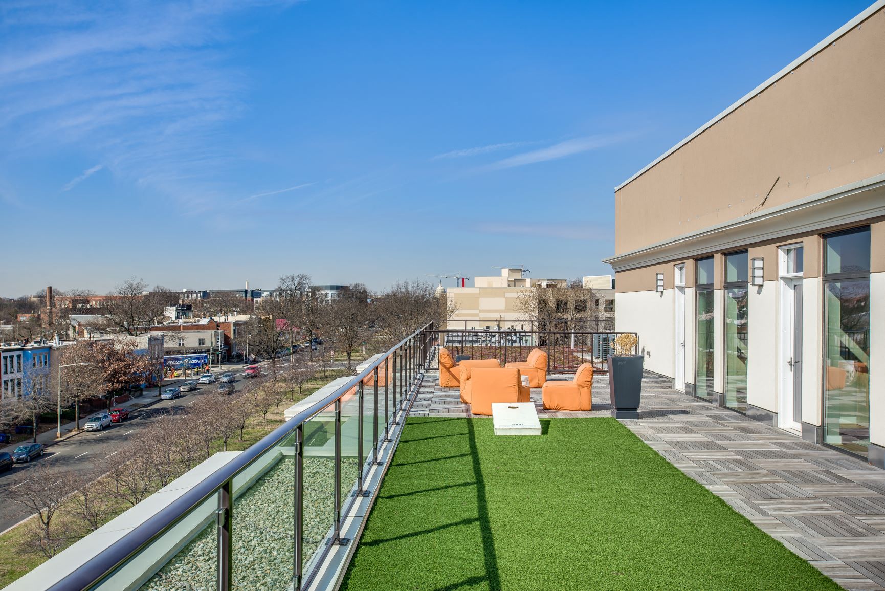 Rooftop Deck Lounge Area at 1600 Pennsylvania Avenue SE, Washington, DC