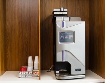 Coffee bar station at Valo Apartments in Southwest Waterfront, Washington, DC 20024
