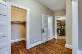 Two-bedroom apartment living to kitchen area at 1630 Park, Washington, DC
