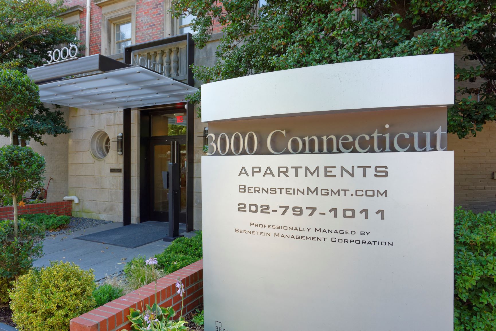 Building exterior at Cathedral Mansions, Washington