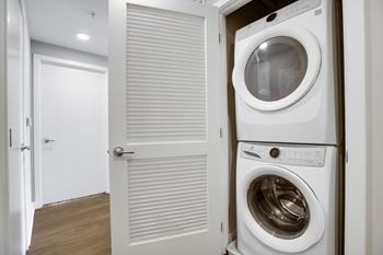 In-home washer and dryer at Valo Apartments in Washington DC 20024