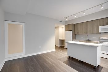 Hardwood LVT flooring in Valo Apartments in Southwest Waterfront in Washington DC 20024