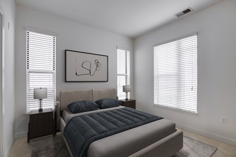 Two-bedroom apartment (virtually staged) at 2255 Wisconsin Avenue Apartments in the Glover Park neighborhood of Washington, DC 20007