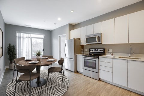Two-bedroom apartment (virtually staged) at 2255 Wisconsin Avenue Apartments in the Glover Park neighborhood of Washington, DC 20007