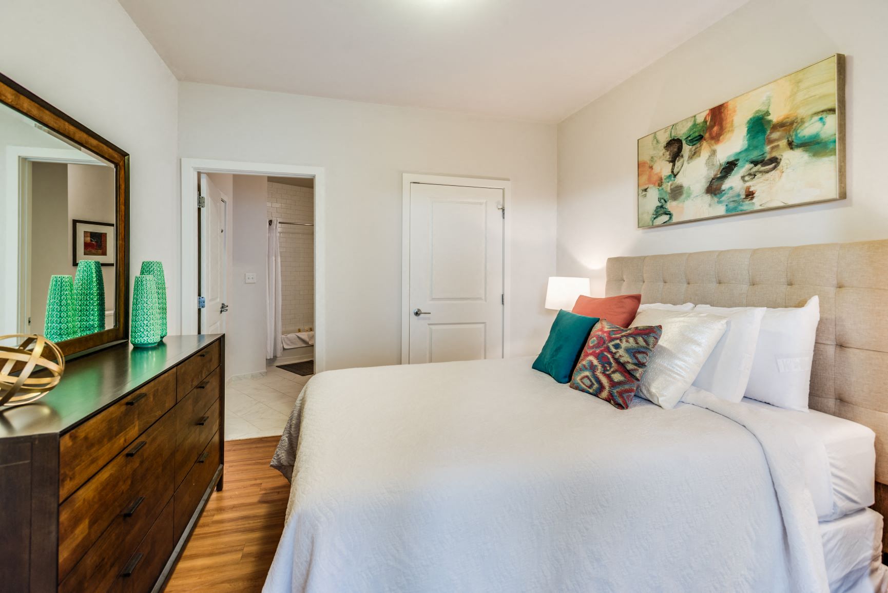 Bedroom (staged) at 1600 Pennsylvania Avenue SE, Washington
