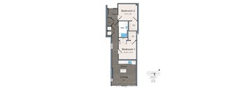 2 bedroom Affordable Dwelling Unit (ADU) at Leo at Waterfront Station in Southwest Waterfront in Washington, DC 20024