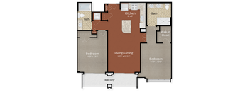 2-bedroom Affordable Dwelling Units (ADUs) in Washington, DC