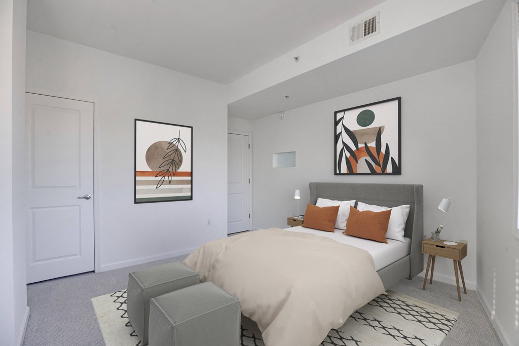 Bedroom (virtually staged)