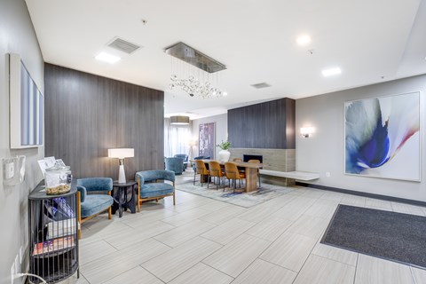 Lobby area at 2255 Wisconsin Avenue Apartments in the Glover Park neighborhood of Washington, DC 20007