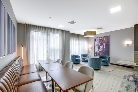 Lobby area at 2255 Wisconsin Avenue Apartments in the Glover Park neighborhood of Washington, DC 20007