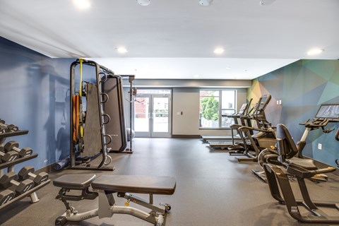 New 24/7 fitness center at 2255 Wisconsin Avenue Apartments in Washington, DC 20007