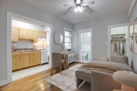 Studio apartment at Highview and Castle Manor Apartments near Howard University in Washington, DC