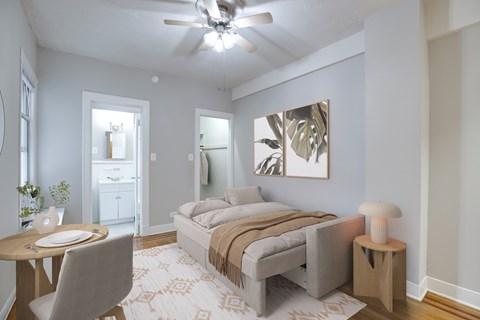 Studio apartment at Highvew and Castle Manor near Howard University