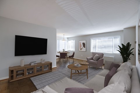 Living room at Legation House Apartments at 3737 Legation Street, NW, Washington, DC 20015