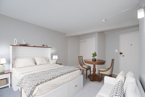 Studio apartment with murphy bed at The Livingston Apartments at  5437 Connecticut Avenue, NW Washington, DC 20015