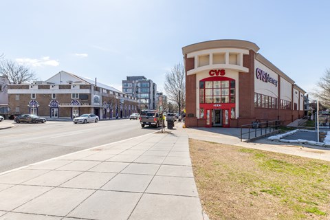 A CVS store is located near The Paramount Apartments.
