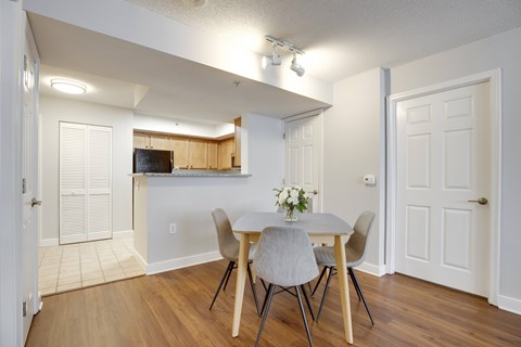 Dining area at West End Residences, Washington, 20037