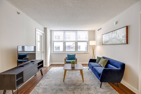 Living area at West End Residences, Washington, 20037